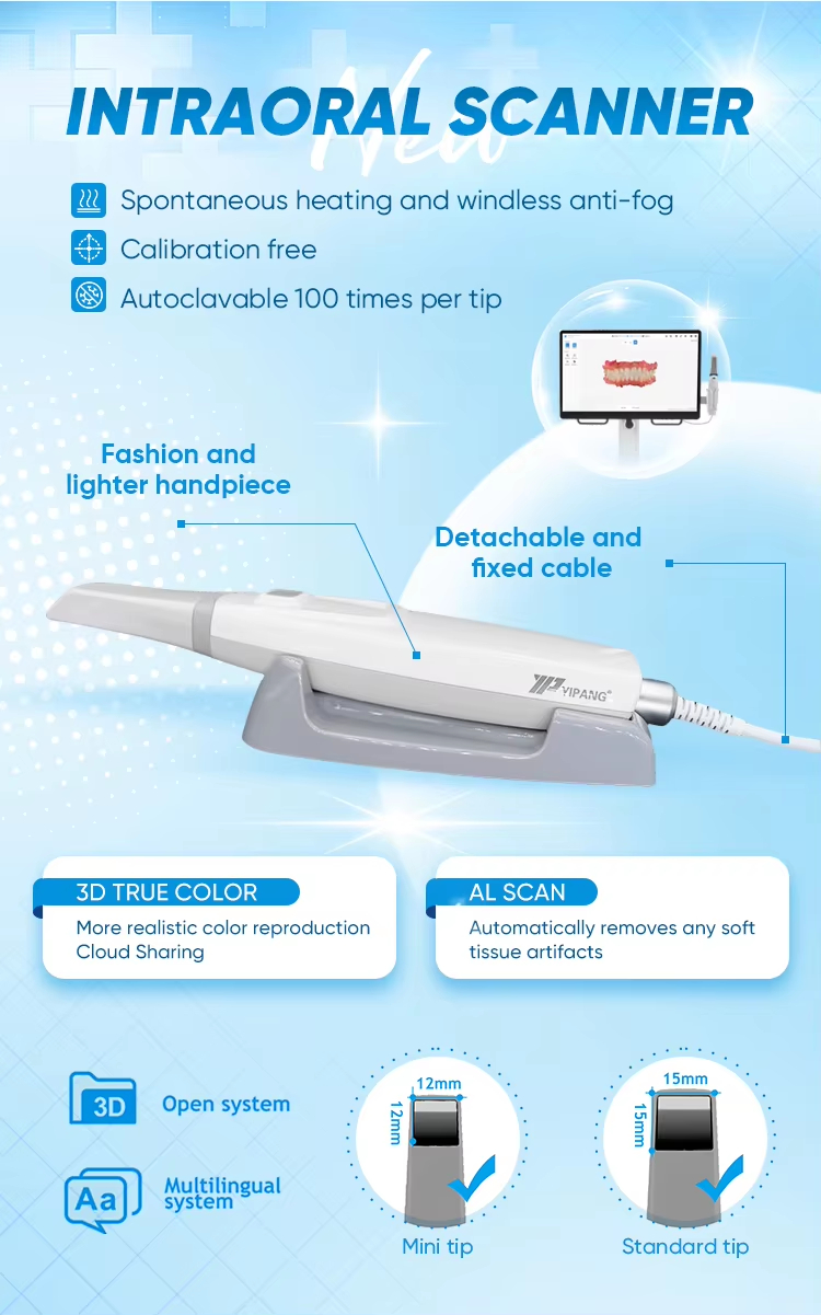 YP-11 Dental 3D Intraoral Scanner with Color Scanning for Restorative, Implant and Orthodontic